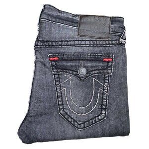 True Religion Jeans Size 36 RICKY Gray